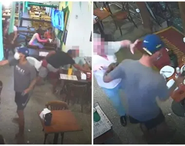 Três homens armados invadiram o local e fizeram o chamado ‘arrastão’ no local