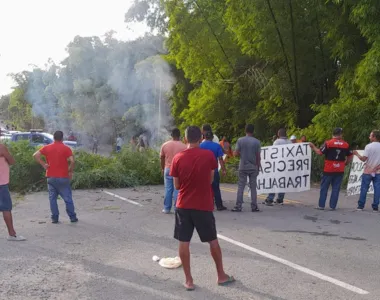 Motoristas reclamam da “fábrica de multas” da Agerba e fazem protesto na Ilha de Itaparica