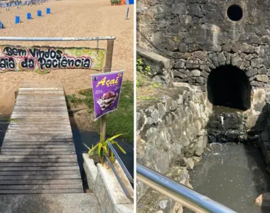 Banhistas denunciam crime ambiental na Praia da Paciência