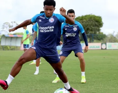 Bahia treinou no turna da tarde nesta quinta-feira (2)