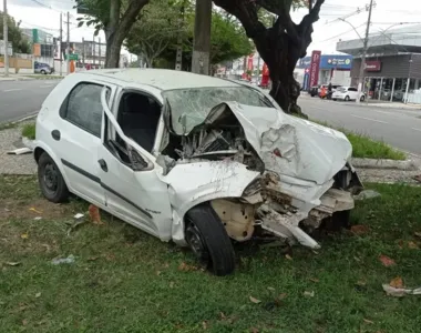 Vítima estava só no momento da batida