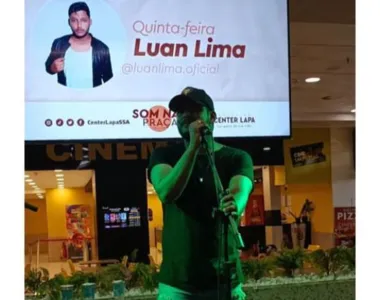 Lucas Lima quase foi atingido por objeto durante apresentação em shopping na última semana