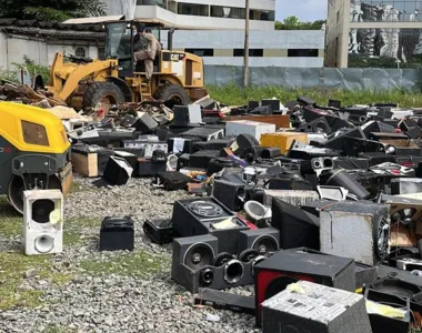 Objetos foram capturados durante ação contra poluição sonora na capital baiana