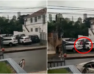 O alvo do homem era um carro, no bairro da Graça, em Salvador