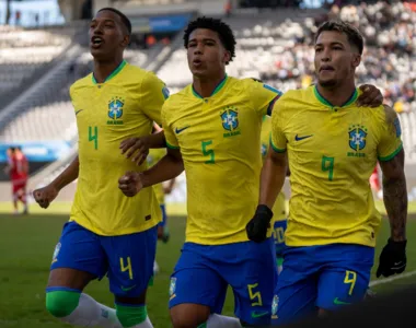 Gols do jogo foram marcados por Marcos Leonardo, Andrey Santos (duas vezes) e Matheus Martins