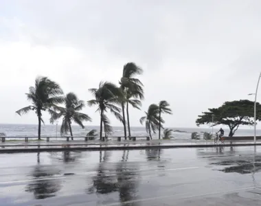 Intervalos entre pancadas de chuva serão com períodos de sol