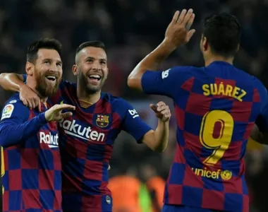 Messi e Jordi Alba foram companheiros no Barcelona ao longo de 11 temporadas