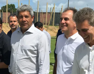 Governador e presidente do Vitória juntos no Barradão