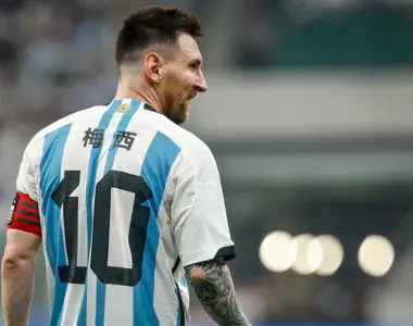 Messi no amistoso contra a Austrália, na China