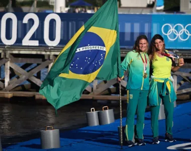 As meninas ficaram com a sexta colocação na corrida da medalha