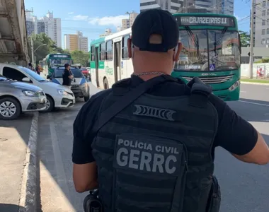 Algumas pessoas dentro do coletivo ficaram nervosas no momento da ação criminosa