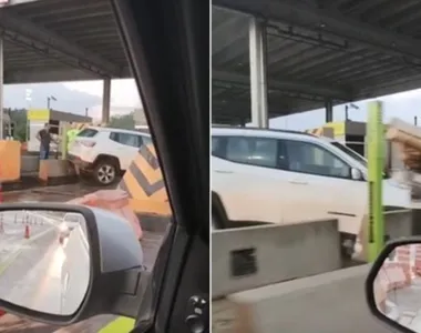 Apesar do acidente, ocorrido nesta quinta-feira (29), o condutor não precisou ser atendido