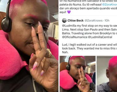 Chloe também já foi pra Lima, no Peru, e São Paulo só para ver Lud