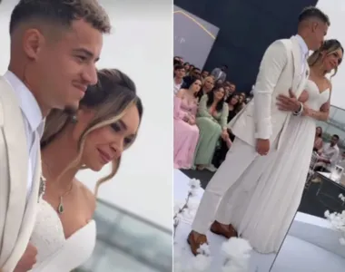 Philippe Coutinho e  Ainê estão casados há 10 anos
