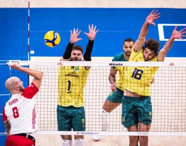 Brasil x Polônia, quartas de final da Liga das Nações de vôlei 2023