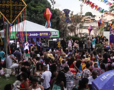 A criançada ganhou um ambiente próprio para os festejos juninos