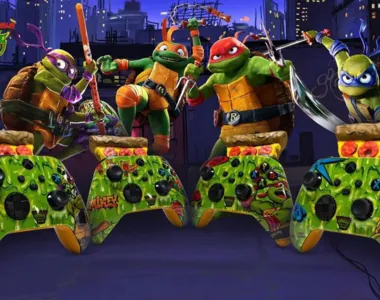 Controle personalizado com cheiro de pizza homenageia Tartarugas Ninja