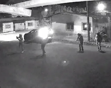 Bandidos são surpreendidos por granada durante fuga