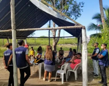 Reunião do IBGE em um quilombo na Bahia