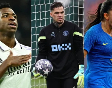 Vini Júnior, Ederson e Debinha são os brasileiros indicados nas premiações de melhores da temporada