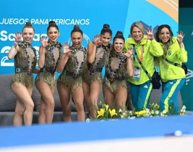 Brasil está em busca do ouro na ginástica rítmica