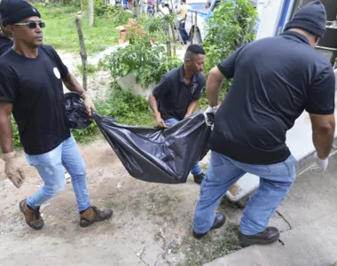 Agentes do DPT fizeram remoção dos corpos das vítimas: 6 adultos e 3 crianças