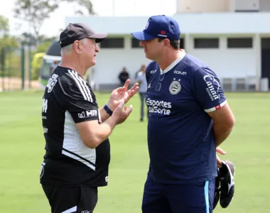 Felipão marcou presença no treino do Bahia desta quinta (26)