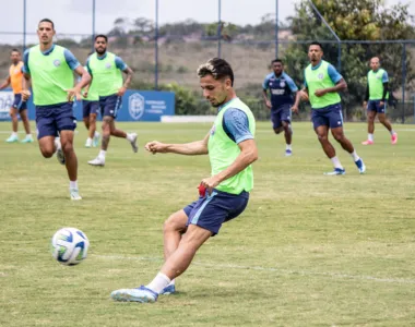 Treino do Bahia desta segunda-feira (23) na Cidade Tricolor