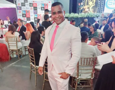 Renatinho da Bahia participou  da cerimônia de entrega do Prêmio Fama