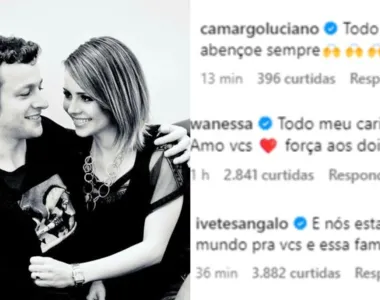 Famosos lamentaram e prestaram apoio ao ex-casal, Sandy e Lucas Lima