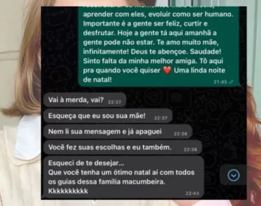 Suposta mensagem da mãe de Larissa Manoela