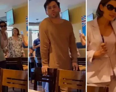 Michelle Bolsonaro em restaurante em Brasília