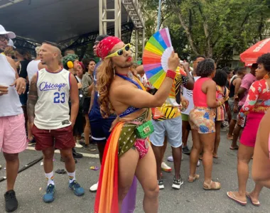 Samuel Alviz, participante da 20ª Parada do Orgulho LGBTQIA+ da Bahia