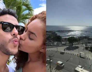 Sthe e Kevi Jonny comemoram namoro em Salvador