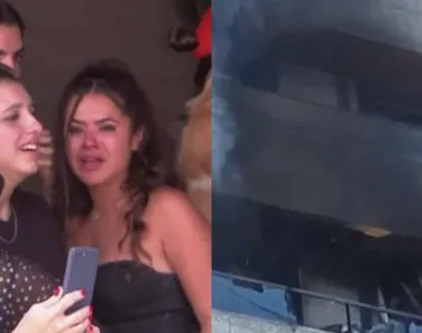 Maísa Silva chora após incêndio em apartamento no Recife