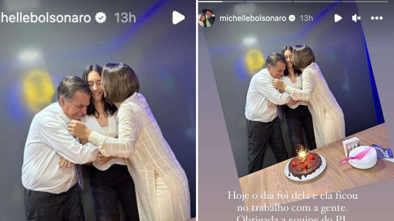 A celebração do 13º aniversário de Laura Bolsonaro, caçula do ex-pres