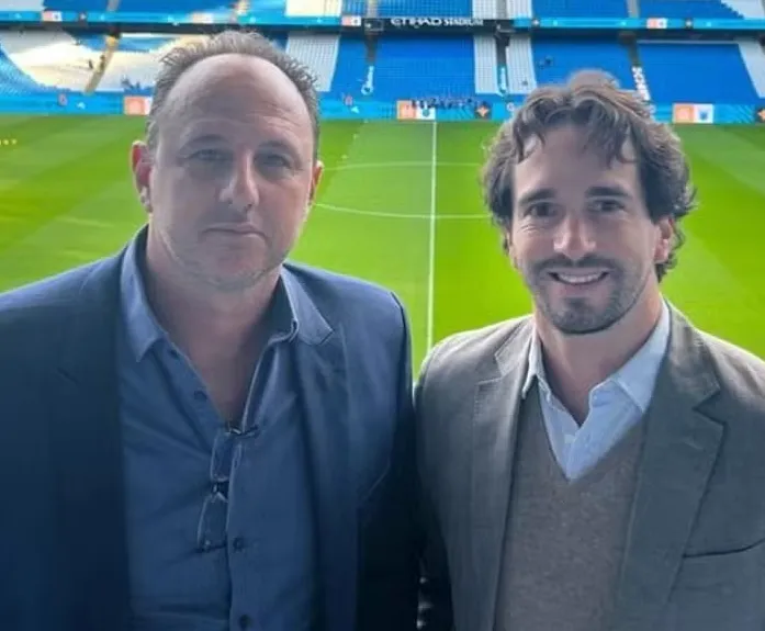 Rogério Ceni está em solo europeu visitando os 'primos' do Bahia no conglomerado do City