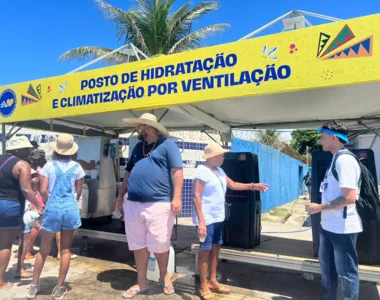 Posto montado pela prefeitura