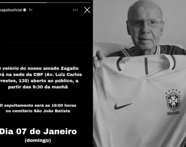 Zagallo tinha 92 anos e morreu no Rio de Janeiro