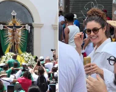 Sophie Charlotte participa da Lavagem do Bonfim