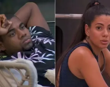 Davi e Fernanda estão confinados no BBB 24