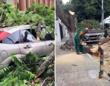 A rua no bairro da Barra, em Salvador, ficou temporariamente interditada por completo