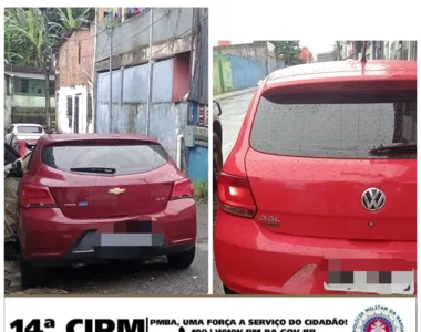 Veículos recuperados na ação policial