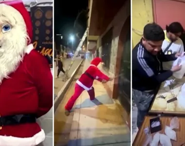Em uma operação policial, o Papai Noel marcou presença antes do Natal