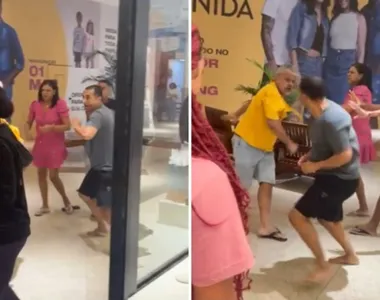 A confusão ocorreu dentro de um corredor do Salvador Norte Shopping