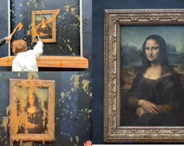 Mulheres atiraram sopa na obra de arte, em Paris