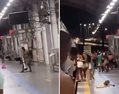 Desentendimento entre usuários do serviço do metrô gerou a quebrança de alguns objetos