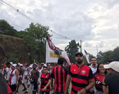 Organizada chegou de galera para acompanhar o Ba-Vi