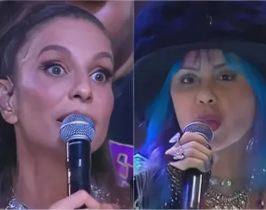 Ivete e Baby do Brasil durante situação