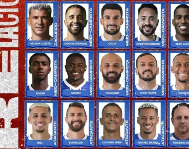 Lista não tem novidades para embate pelo Baianão